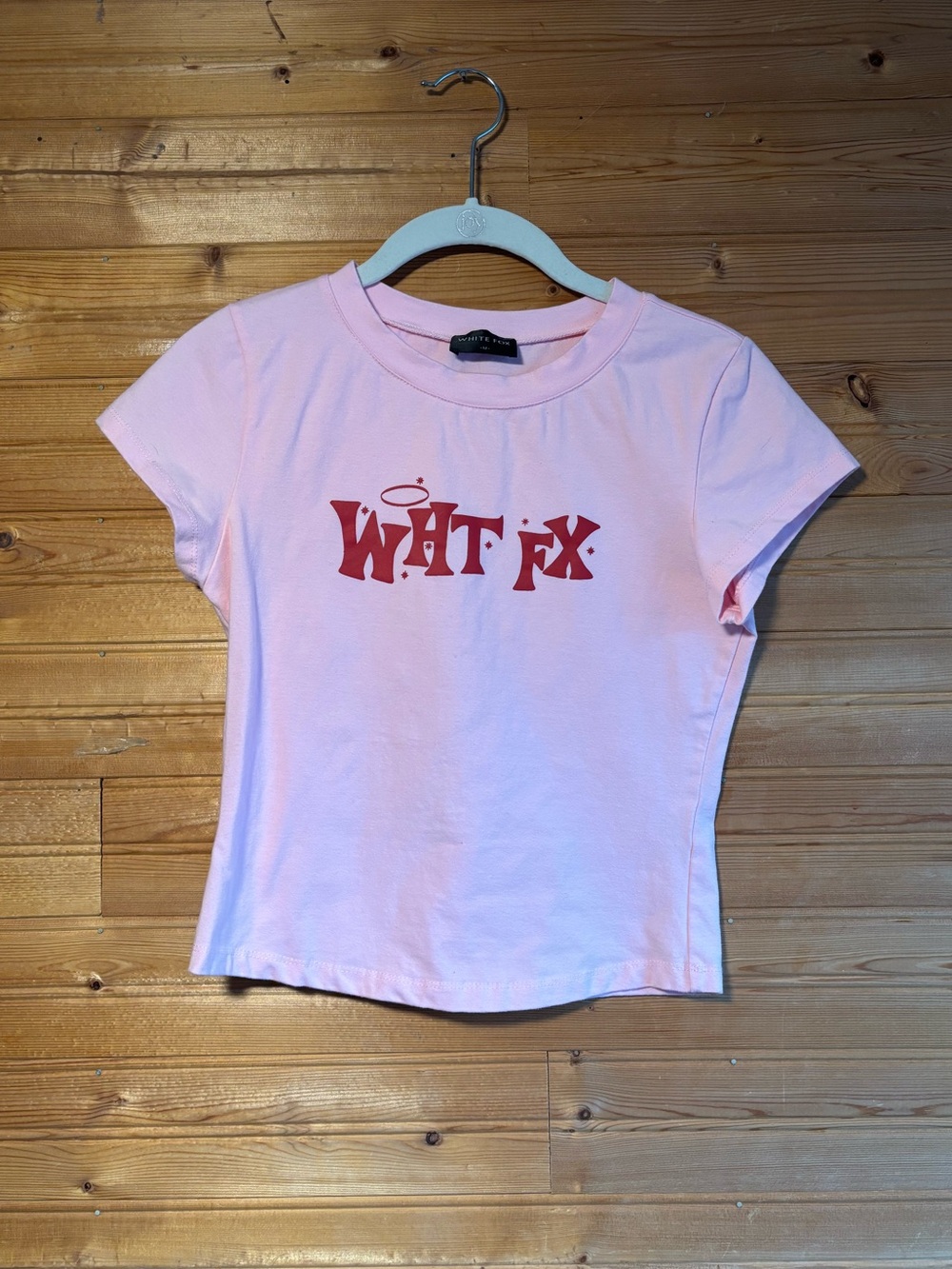 White Fox Boutique Pink Baby Tee